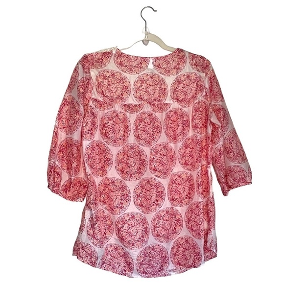 Calypso St Barth for Target 100% Silk Blouse Size Medium - Picture 6 of 8